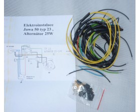 ELEKTROINSTALACE NOVÁ + SCHÉMA (JAWA 50/23 PIONYR) - 30W